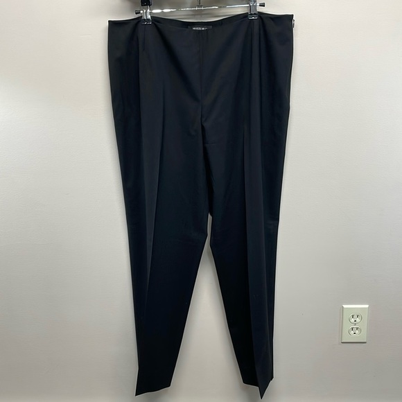 NWOT Lafayette New York Stretch Wool Flat Front Side Zip Trouser Pants 14 - Picture 1 of 15